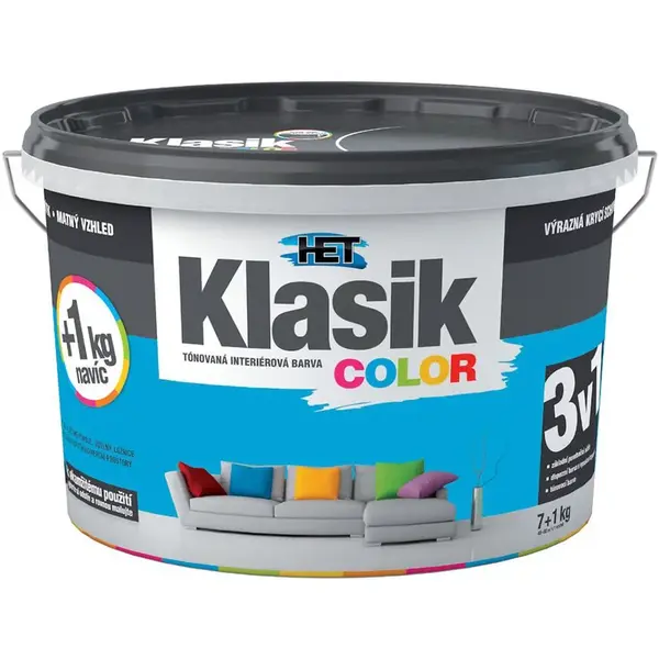 Het Klasik Color Modrý 7kg+1kg