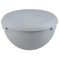 Miska 1,5 s poklopom sivá