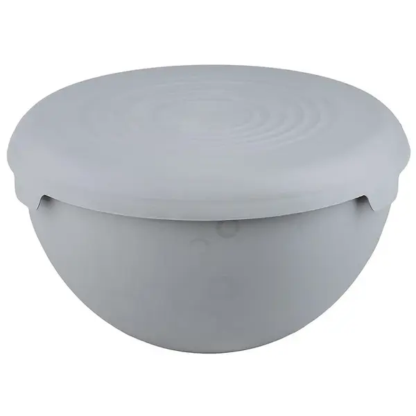 Miska 1,5 s poklopom sivá