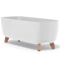 Truhlík na nožičkách Gracia bílý