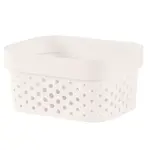 Úložný box zdobený Infinity recyklovaný 1,4l biely 252511