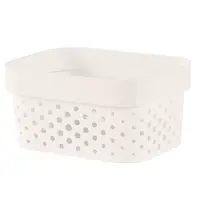 Úložný box zdobený Infinity recyklovaný 1,4l biely 252511