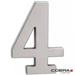 Cislo 3D nikl matny 4 - 10 cm