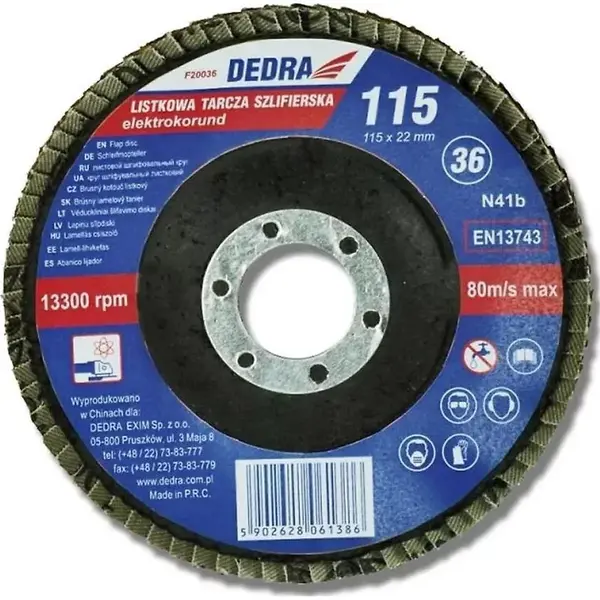 Brúsny lamelový tanier 120, 125x22 mm