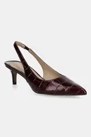 Kožené lodičky Lauren Ralph Lauren Lolah II červená barva, 802980117003