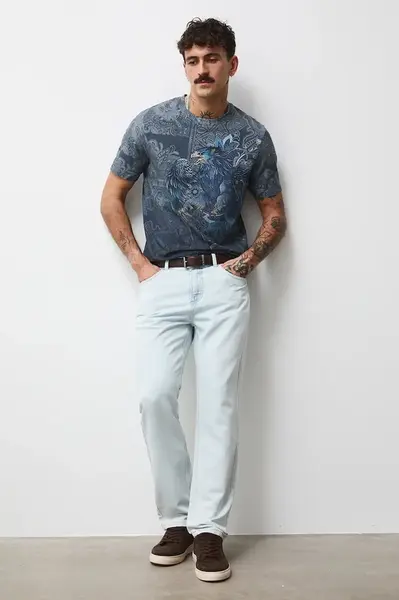 Tričko Medicine pánské, tmavomodrá barva