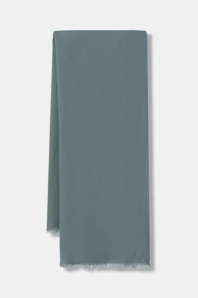 Šála Sisley dámská, zelená barva, hladká, 6HIKWU024