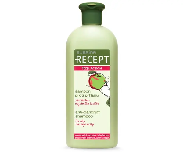 Šampon proti lupům pro mastnou pokožku hlavy u dospívajících Subrina Recept Teen Action - 400 ml (061133) + dárek zdarma