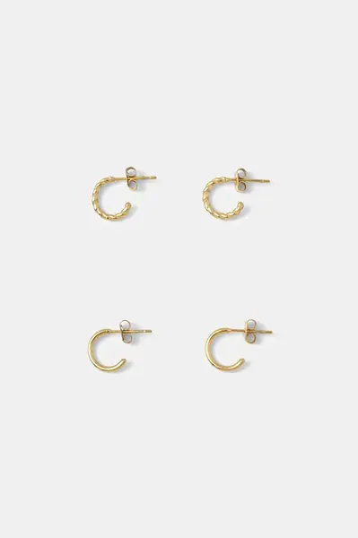 Pozlacené náušnice EDBLAD Duo Pair 2-pack