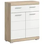 MID.YOU MIDI SKŘÍŇKA, barvy dubu, vysoce lesklá bílá, 74/88/31 cm