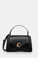 Kožená kabelka Coccinelle černá barva, E1 SSK 18 01 01
