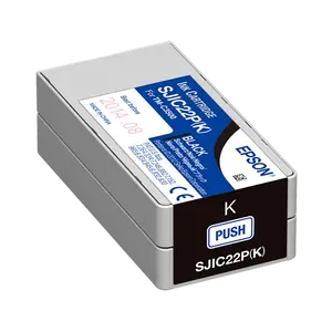 Epson SJIC22P(K) C33S020601 pro ColorWorks, černá (black) originální cartridge