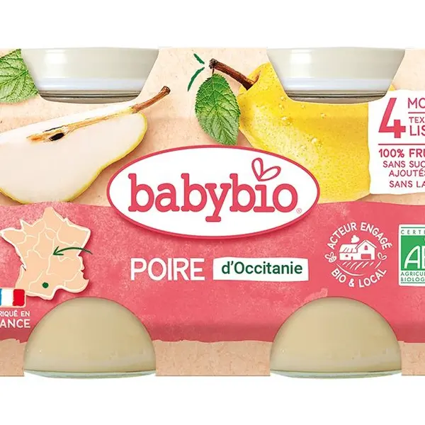 Babybio Hruška 2x130 g