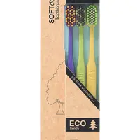 SOFTdent ECO medium zubní kartáček 3 ks