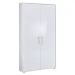 MID.YOU SKŘÍŇ NA ŠANONY, bílá, vysoce lesklá bílá, 84,4/185,6/33 cm