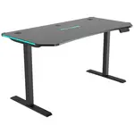 BX Gaming HERNÍ STŮL, černá, 140/70/73-118 cm