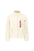 ALPHA INDUSTRIES Prechodná bunda 'Sherpa Zip'  béžová / červená