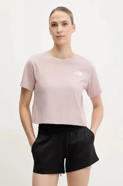 Tričko The North Face Simple Dome Cropped Slim