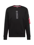 ALPHA INDUSTRIES Mikina  sivá / červená / čierna