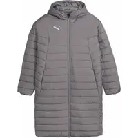 Puma TEAMFINAL BENCH JACKET Pánská zimní bunda, šedá, velikost