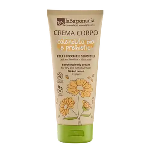 LASAPONARIA Tělový krém s BIO měsíčkem a prebiotiky pro citlivou pleť 200 ml