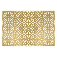 Podložka 30x45cm Pvc/Ps Hranatá Zlatá 37091 Glamour