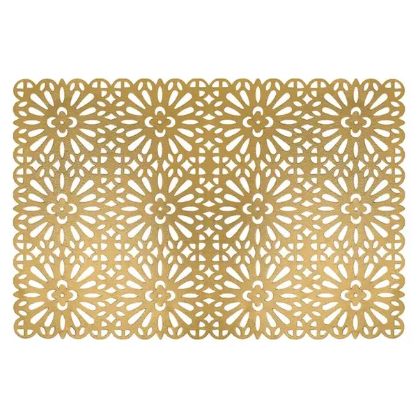 Podložka 30x45cm Pvc/Ps Hranatá Zlatá 37091 Glamour