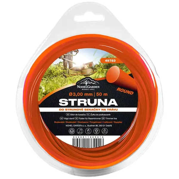 STRUNA DO SEKAČKY 3,00MM X 50M KULATÁ