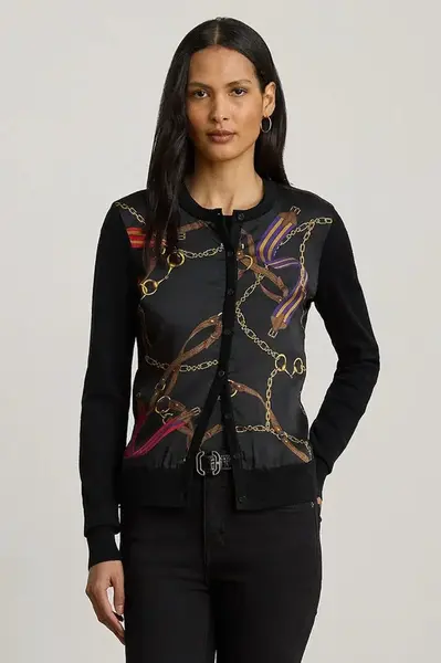 Kardigan zo zmesi bavlny Lauren Ralph Lauren