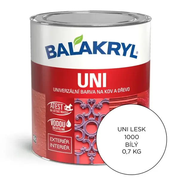 20PO BALAKRYL UNI LESK 0,7KG 1000 BIELY