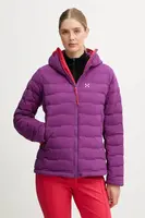 Péřová sportovní bunda Haglöfs Spitz fialová barva, 607467