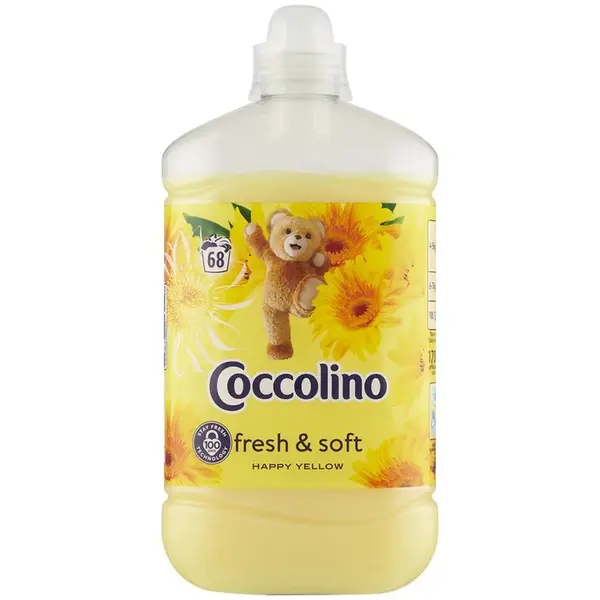 Coccolino aviváž Happy Yellow, 68 praní, 1.7 l