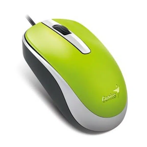 Genius Myš DX-120, 1200DPI, optická, 3tl., drátová USB, zelená, klasická
