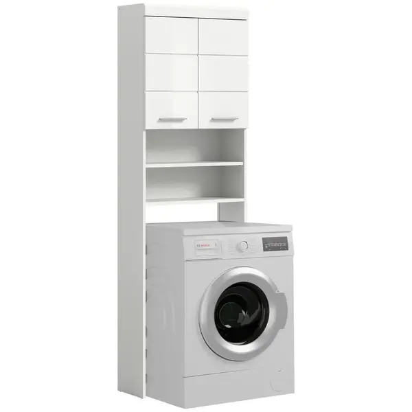 MID.YOU SKŘÍŇKA NAD PRAČKU, vysoce lesklá bílá