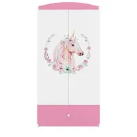 Skříň Babydreams růžová - Kůň