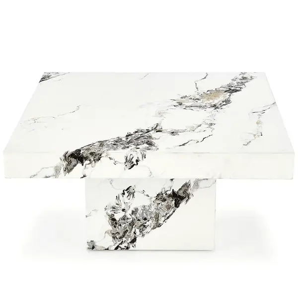 Konferenční stolek Monolit bílá mramor 80