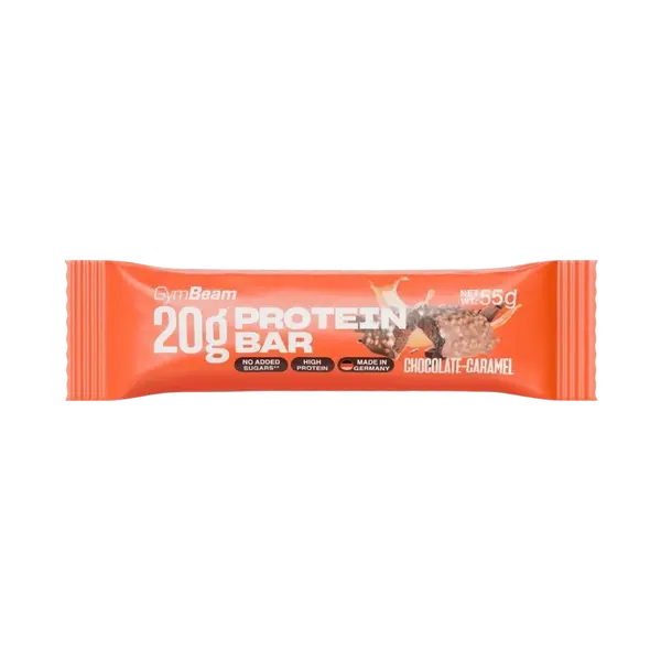 GYMBEAM 20 g protein bar proteinová tyčinka čokoláda s karamelem 55 g