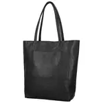 Dámska kožená kabelka na rameno čierna - Delami Vera Pelle Saniela