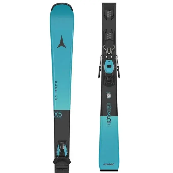 Atomic REDSTER X5 TEAL + M10 GW Sjezdové lyže, tyrkysová, velikost