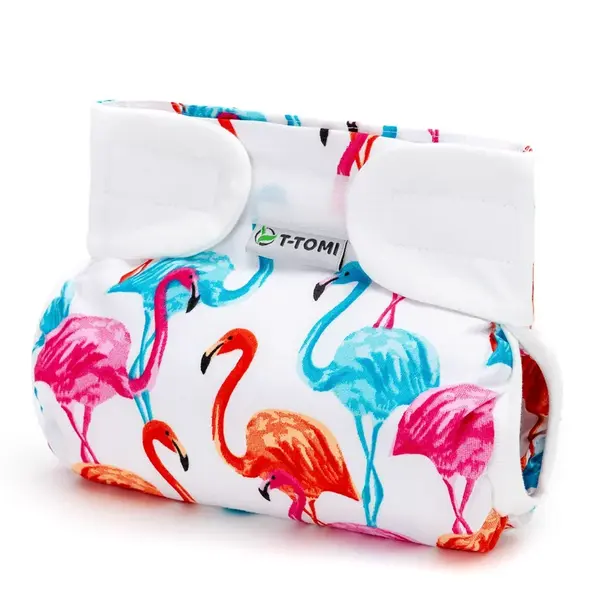 Ortopedické abdukčné nohavičky T-TOMI - Velcro Flamingo (5-9 kg)
