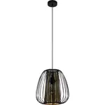 EGLO Závesné svietidlo Curasao 1-ramenné čierno-zlaté, pr. 33,5 cm