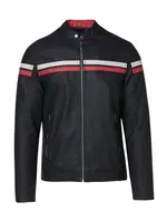 KOROSHI Prechodná bunda  červená / čierna / biela