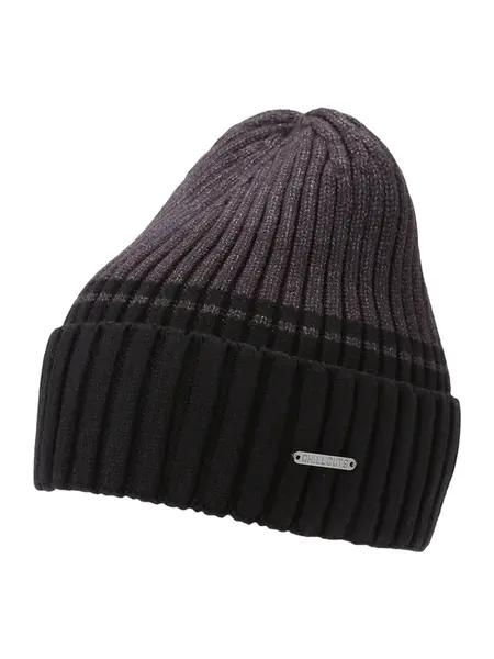 chillouts Čiapky 'Malik'  tmavosivá / čierna
