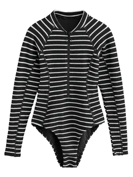 Next Jednodielne plavky  čierna / biela