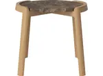 Konferenční stolek Mix Ø46 cm, více variant - Bolia Varianta: Brown marble | Oiled oak, Solid | v. 42 cm