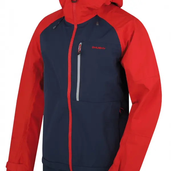 Husky Nanook M S, red/dk. blue Pánská hardshell bunda