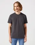Tričko pro muže WRANGLER SIGN OFF TEE FADED BLACK 112351320 Velikost: M