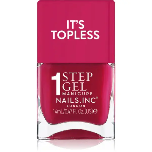 Nails Inc. It’s Topless gélový lak na nechty pre dlhotrvajúci efekt odtieň Kylie 14 ml