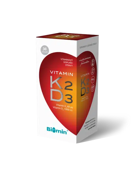 Biomin Vitamin K2 + D3 1 000 I.U. 30 tobolek