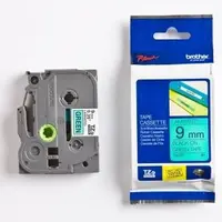 Brother TZ-721 / TZe-721, 9mm x 8m, černý tisk / zelený podklad, originální páska